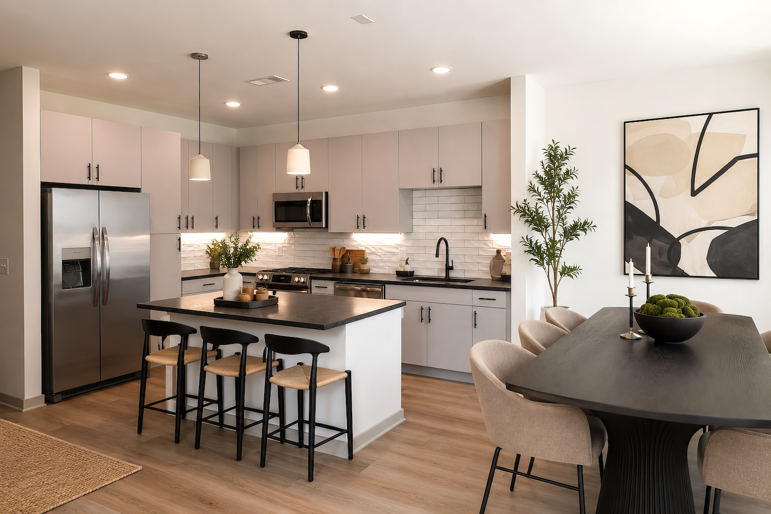 Woodrow House townhomes kitchen