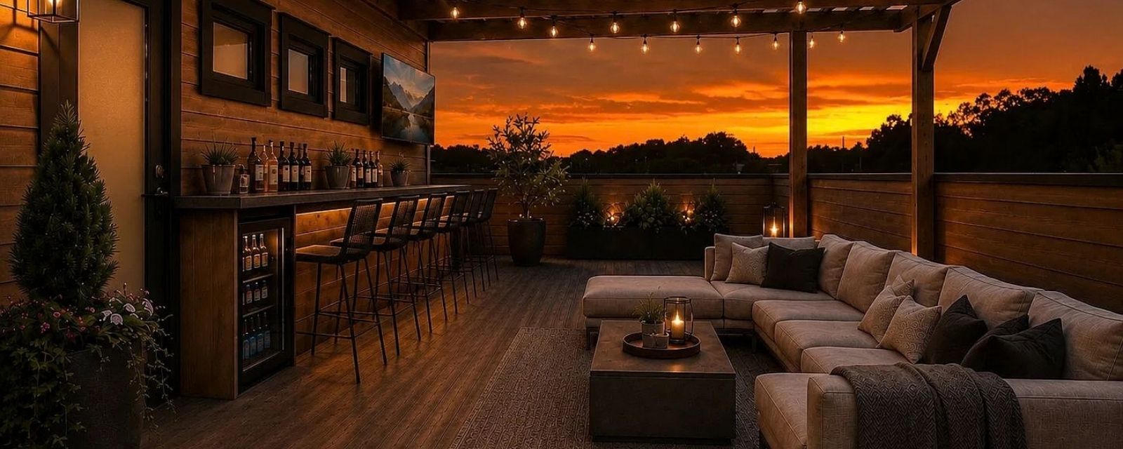The Private Roof Top Bar Gordon White Parkside Townhomes