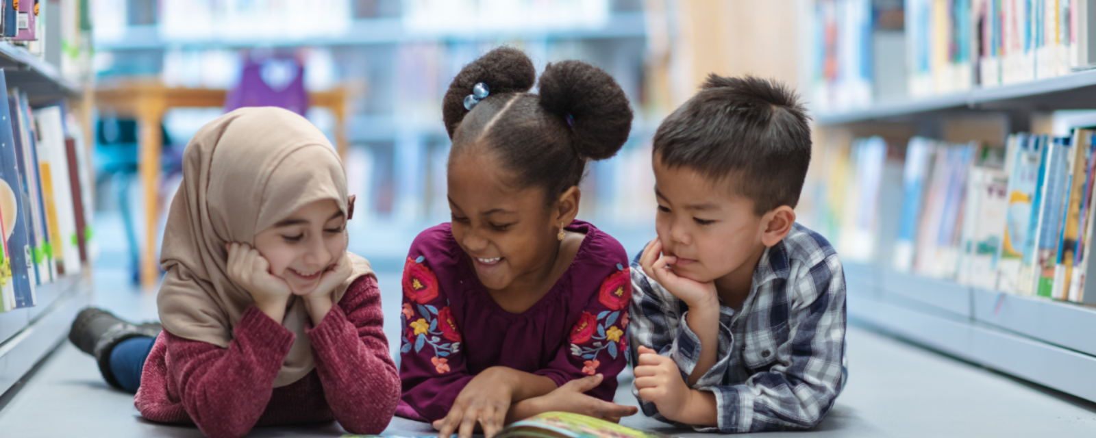 Kids Having Fun in the Library