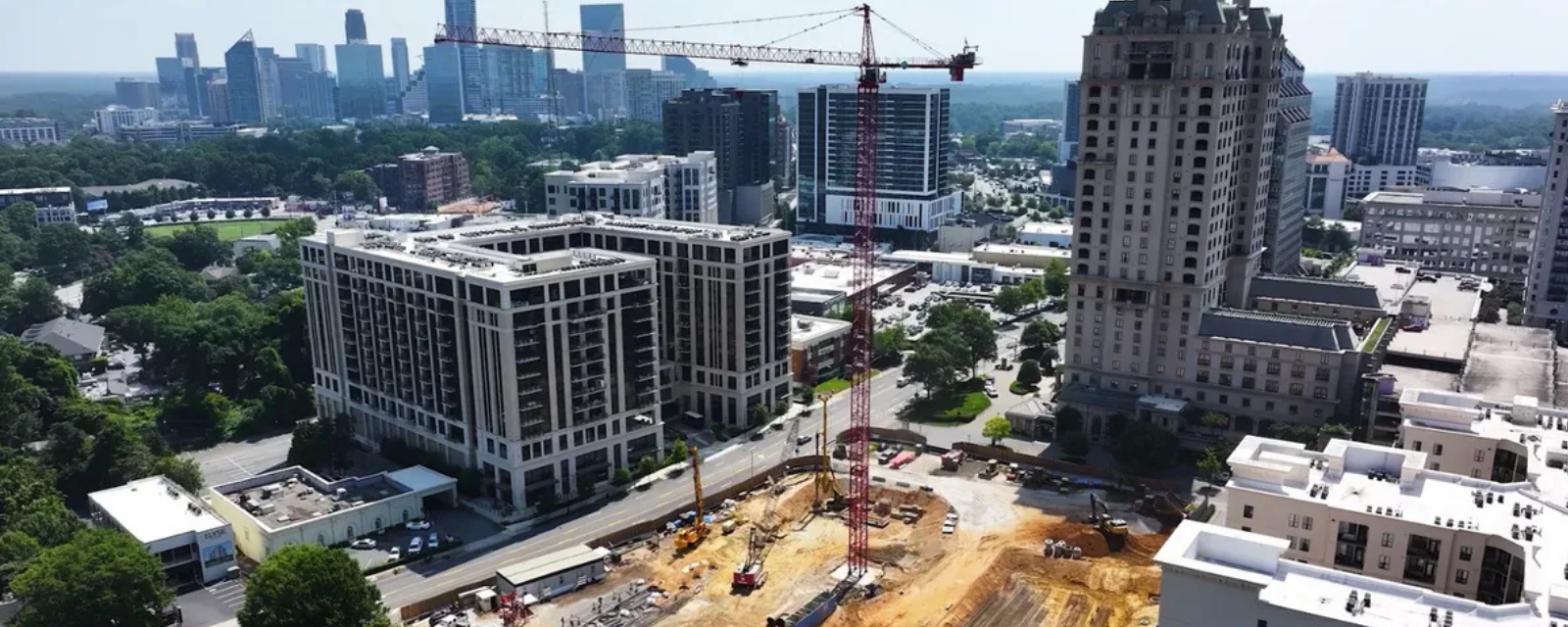 Elyse Condos - Ground Cleared with Cranes Up