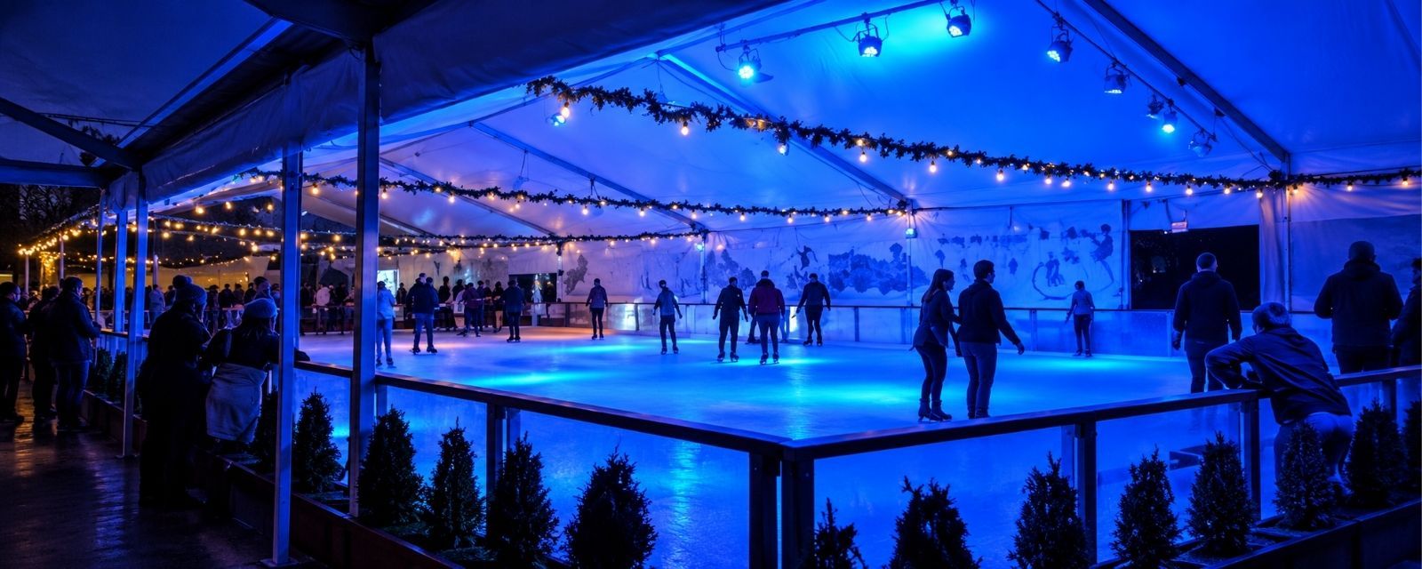 an ice skating rink at park tavern
